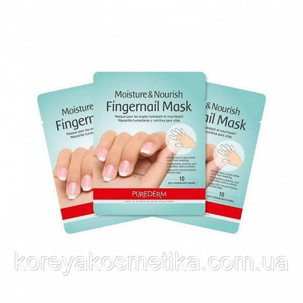 Увлажняющая маска для ногтей purederm moisture & nourish fingernail mask - фото 1 - id-p1651316699