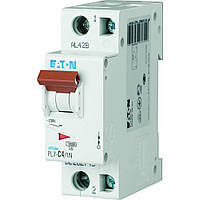 Автоматический выключатель Eaton PL7-C4/1N 2P 4A C 10kA 262745 (Moeller) модульный
