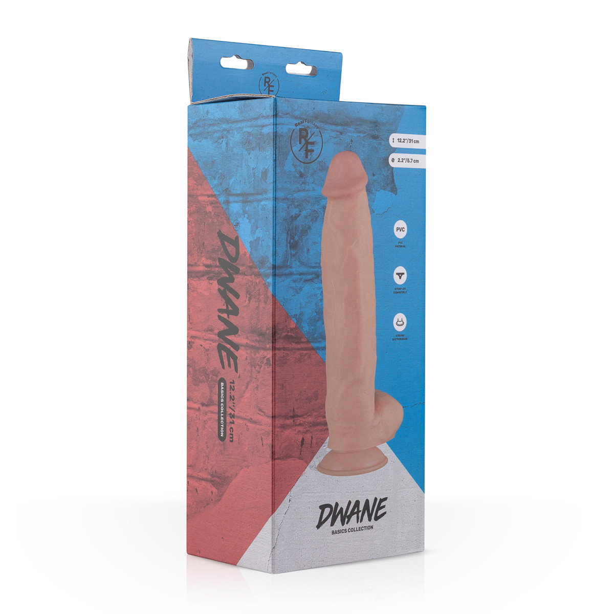 Фалоімітатор Dwane 31см x 5,7см Нідерланди