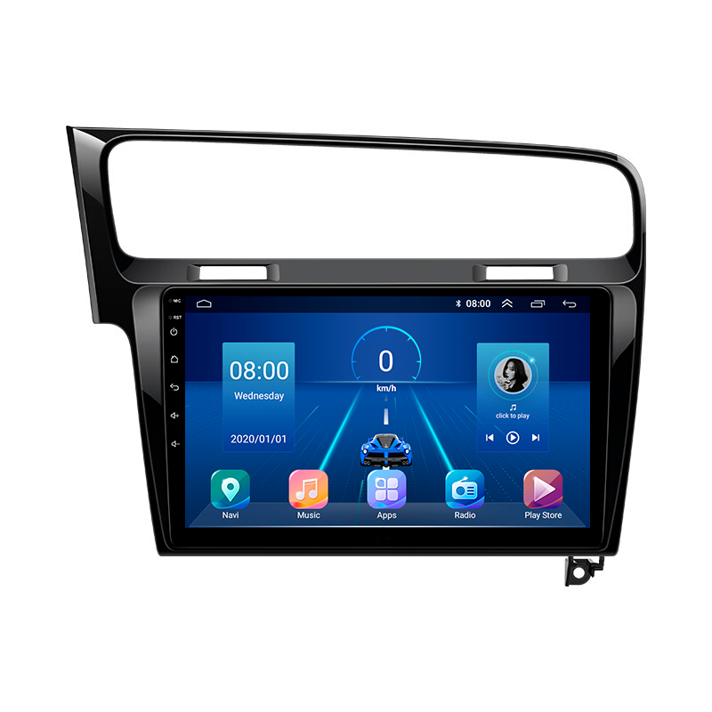 Штатна магнітола 10" Lesko для Volkswagen Golf VII 2012-2017 4/32Gb 4G Wi-Fi GPS Top Вольксваген