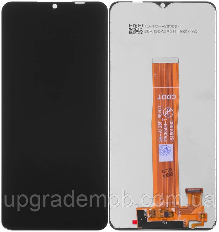 Дисплей модуль тачскрин Samsung A125 Galaxy A12 /A127 /M127 черный SM-A125F_REV0.1 FPC6509-1