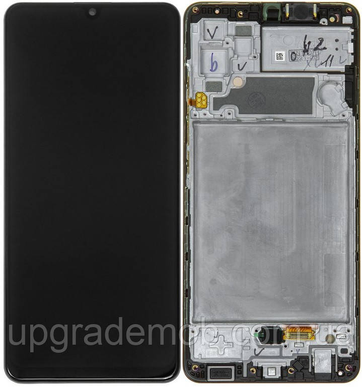 Дисплей модуль тачскрин Samsung A325 Galaxy A32 4G чорний TFT без функції відбитка пальця з рамкою