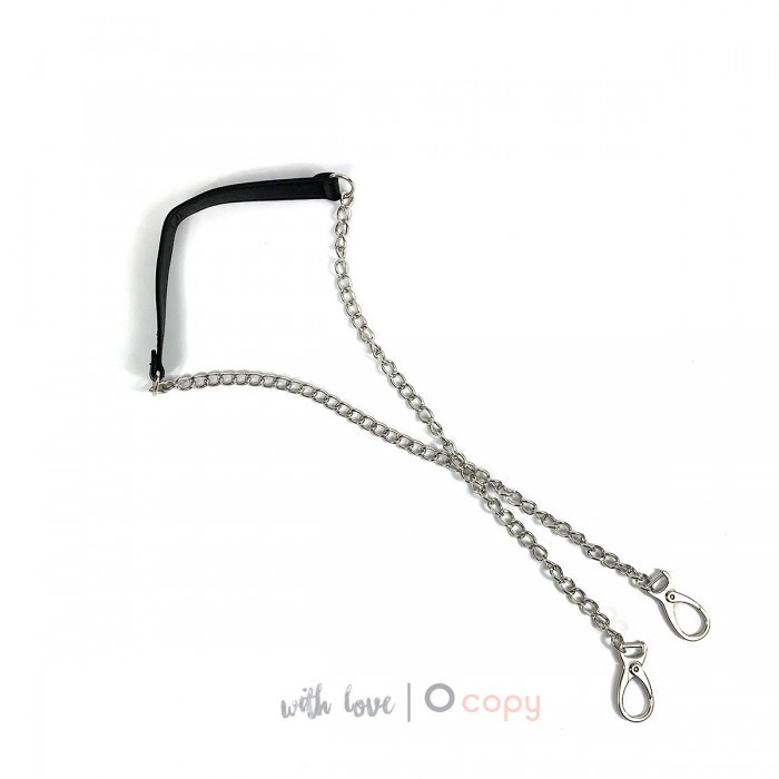 Одинарна ручка на карабіні, для pocker, basket, folder..., чорна, фото 1