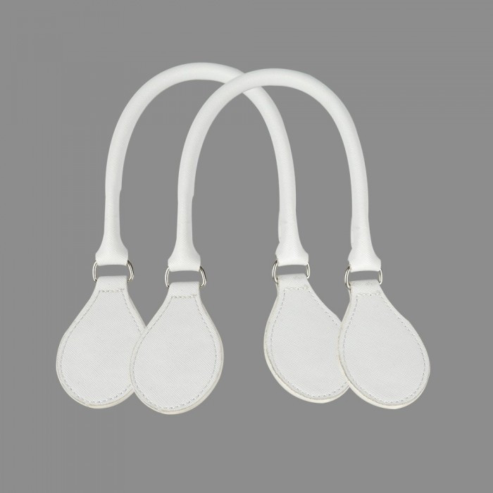 Якісні короткі трубчасті ручки 51 см, білі, фото 1