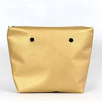 Качественная подкладка из Эко кожи для сумки classic, золотая