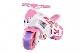 Каталка-біговець "Мотоцикл" ТехноК 5798TXK Біло-рожевий, World-of-Toys