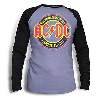 Футболка реглан з довгим рукавом AC/DC Australia 1973, фото 3