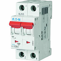 Автоматический выключатель Eaton PL7-C10/2 2P 10A C 10kA 263357 (Moeller) модульный