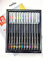 Акварельні маркери Aihao для скетчингу, фломастери-пензлики - набір для малювання 12 штук