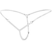 Стрінги з перлами універсальний білий