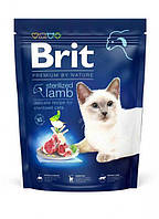 Сухой корм для стерилизованных котов Brit Premium by Nature Cat Sterilized Lamb с ягненком 800 г