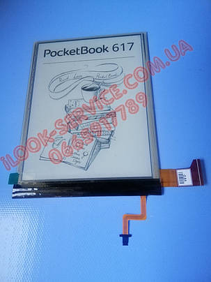 Матриця Екран Дисплей ed060xcg E-ink 6" PocketBook 617 Basic Lux 3 без сенсора ОРИГІНАЛ теплова підсвітка, фото 1