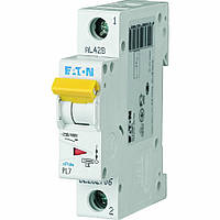 Автоматический выключатель Eaton PL7-D25/1 1P 25A D 10kA 262718 модульный (Moeller)