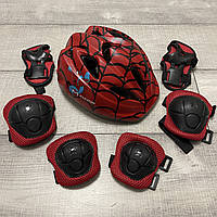 Фирменный комплект защиты, шлем Maraton+ наколенники, налокотники, перчатки детская экипировка, защита