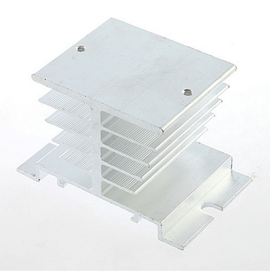 Алюминиевый радиатор для твердотельных реле SSR (серебристый) EE03 - фото 1 - id-p269284579