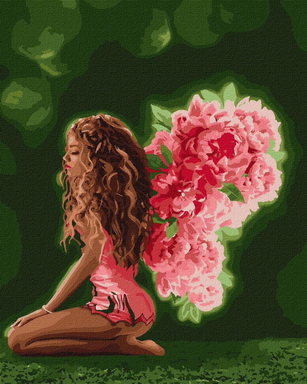 Картина по номерам." Квіткові крила" 40*50см KHO4754, фото 1