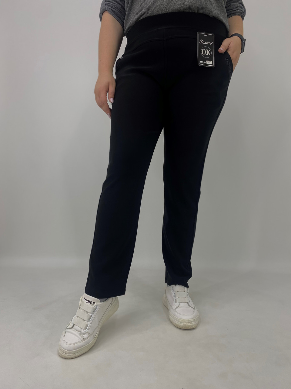 ЖЕНСКИЕ БАТАЛЬНЫЕ ШТАНЫ-БРЮКИ 8XL,9XL,10XL