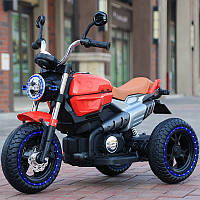 Електричний мотоцикл дитячий на акумуляторі червоний BMW з MP3 світлом і звуком Електромотоцикл для дітей
