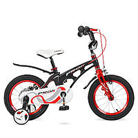 Велосипед детский двухколесный 14" Магниевая рама Дисковый тормоз Звонок Черный PROF1 Infinity LMG14201!