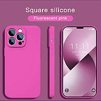 Чехол Silicone Case для iPhone 12 Pro Fluorescent pink