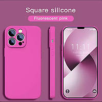 Чохол Silicone Case для iPhone 12 Pro Fluorescent pink