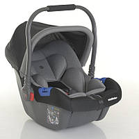 Бібікокон для новонароджених до 15 міс 0-13 кг 43х53х68 см Isofix EL CAMINO ME 1043 NEWBORN+ Royal Gray