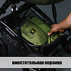 Дитяча коляска 2 в 1 Expander VIVA V-26883 (1) колір Plum, водовідштовхувальна тканина + еко-шкіра, фото 10