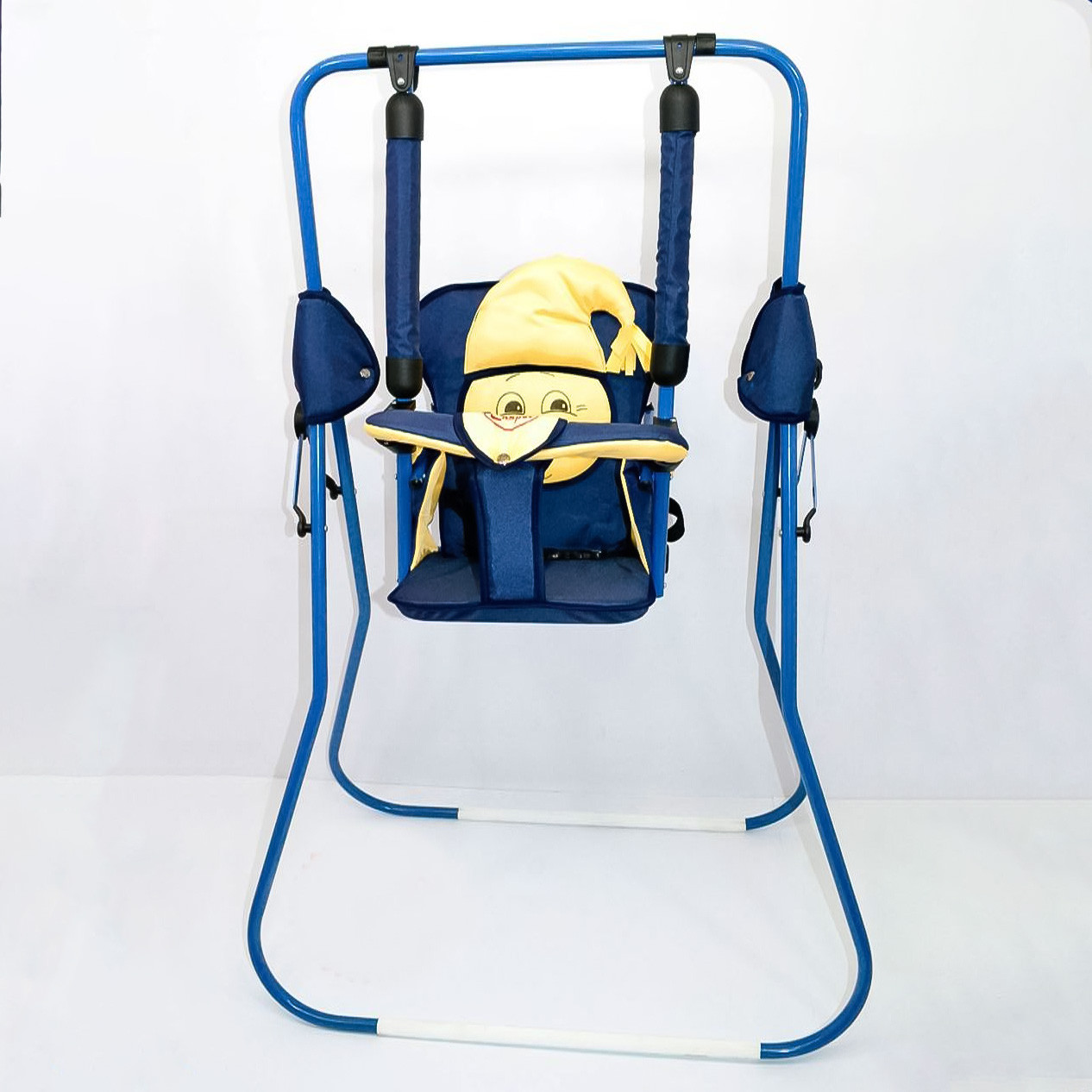 Гойдалки підлогові для дитини компактні з регульованим нахилом спинки та бампером безпеки Алінка 24877