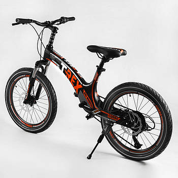 Спортивний велосипед 20'' для дитини з 7 років з протиударним ободом та магнієвою рамою CORSO T-REX 70432