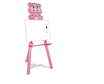 Мольберт для малювання для дівчинки З вбудованою панеллю під канцелярію і маркером Рожевий Pilsan 03-420