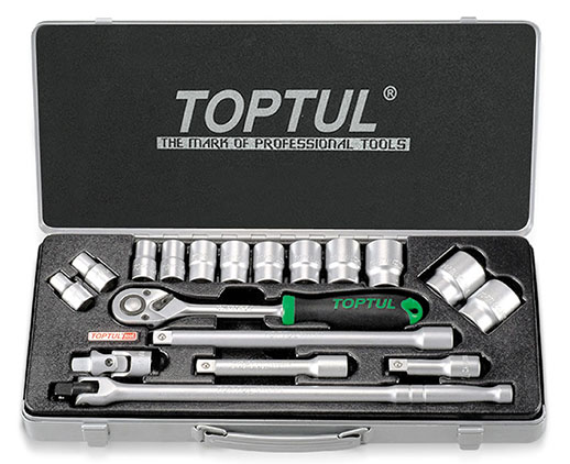 Набір інструменту 1/2" 18ед. (6-гр.) Toptul GCAD1802