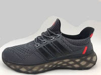 Кросівки чоловічі весна/літо Adidas текстильні темно-сірі розмір 41-46 топ якість