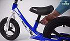 Велобіг для хлопчиків від 2 років Надувні колеса 12" Магнієвий сплав М'яке сидіння Синій Corso 91649 (1), фото 7