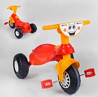 Триколісний велосипед для дитини З клаксоном на кермі Навантаження до 50 кг Жовтий Pilsan My Pet 07-132 (1)