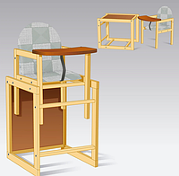 2в1 волшебный деревянный стульчик для кормления творчества и игр и столик с ламинированной столешницей
