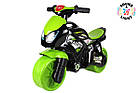 Яскравий Зелений Мотоцикл-беговел для хлопчиків і дівчаток від 2 років Зі світловими і звуковими ефектами ТЕХНОК, фото 4