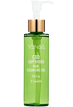 Очищуюча гідрофільна олія з екстрактом коноплі Yensa CBD Superfood Dual Cleansing Oil 150 мл