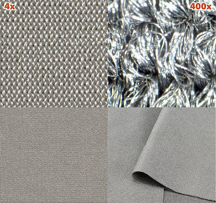 Екрануюча тканина YSHIELD Silver-Elastic | ВЧ+НЧ | 50 dB | Ширина 160 см | 1 метр, фото 2