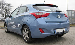 Український фаркоп на Hyundai I30 hatchback 2012-2018 без підрізування бампера, фото 1