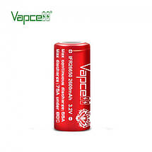 Аккумулятор 26650 LiFePO4 Vapcell IFR26650, 2600mAh, 55A, 3.6/3.2/2.0V, Li-Ion, фото 4