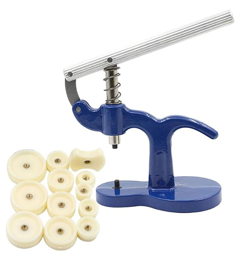 Пресс для закриття даху і стікол годинника, 12 насадок, фото 1