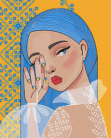 Картина по номерам. " Незламна ©mosyakart"  40*50см KHO4907