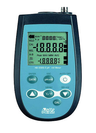 Delta OHM HD-2305.0 рН-метр/ОВП-метр/термометр для водних розчинів, фото 2
