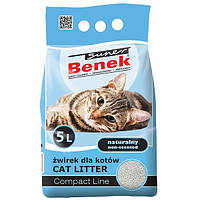 Super Benek Бентонитовый наполнитель для кошачьего туалета Компактный, без запаха - 5 л