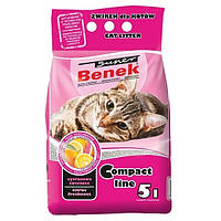 Super Benek Бентонитовый наполнитель для кошачьего туалета Компактный, с ароматом цитрусовой свежести - 5 л