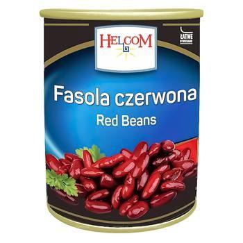 Фасоль червона (боби) консервовані Fasola Helcom, 400 г у ж/б, Польща