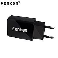 Сетевое зарядное устройство FONKEN USB Charger 5V 1A Universal Phone Charge 5W Black (UBP-A806)