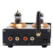 Ламповий передпідсилювач з Bluetooth 4.2, регулятор тембра на лампах 6J5, стерео темброблок, чорний, фото 3