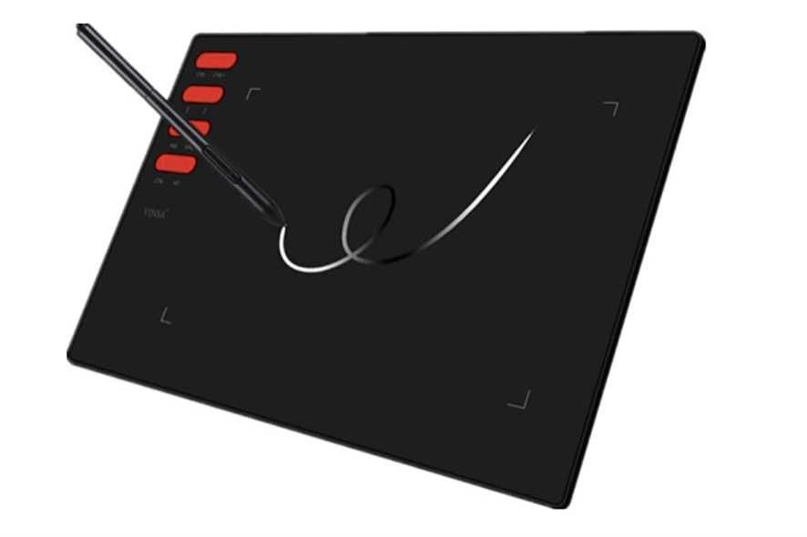 Графічний планшет Vinsa T505 для малювання ретуші Black (T505)