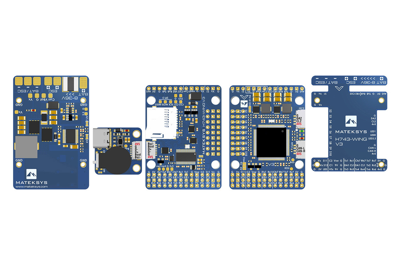 Політний контролер Matek H743 WING V3 USB кабелі конденсатор пін Dupont для дронів та моделей (HM)